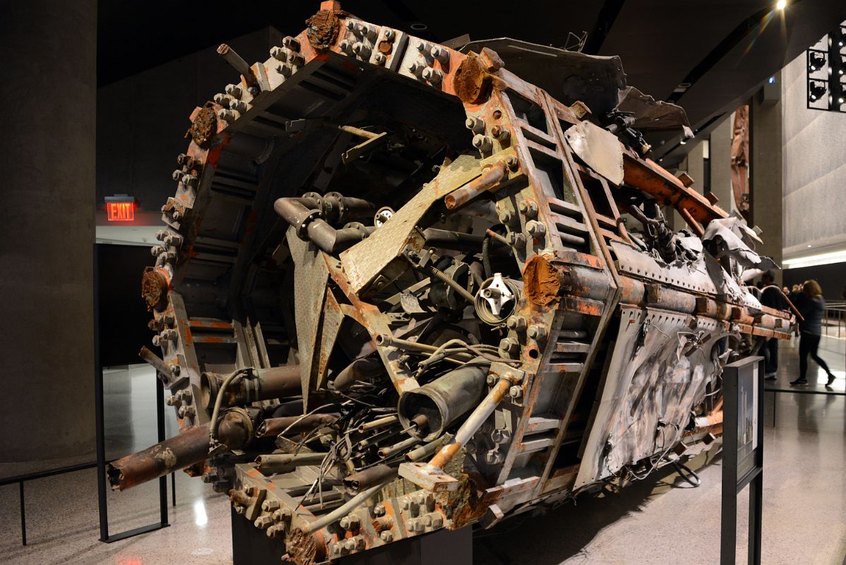 24A North Tower Communications Antenna In The Center Passage 911 Museum New York